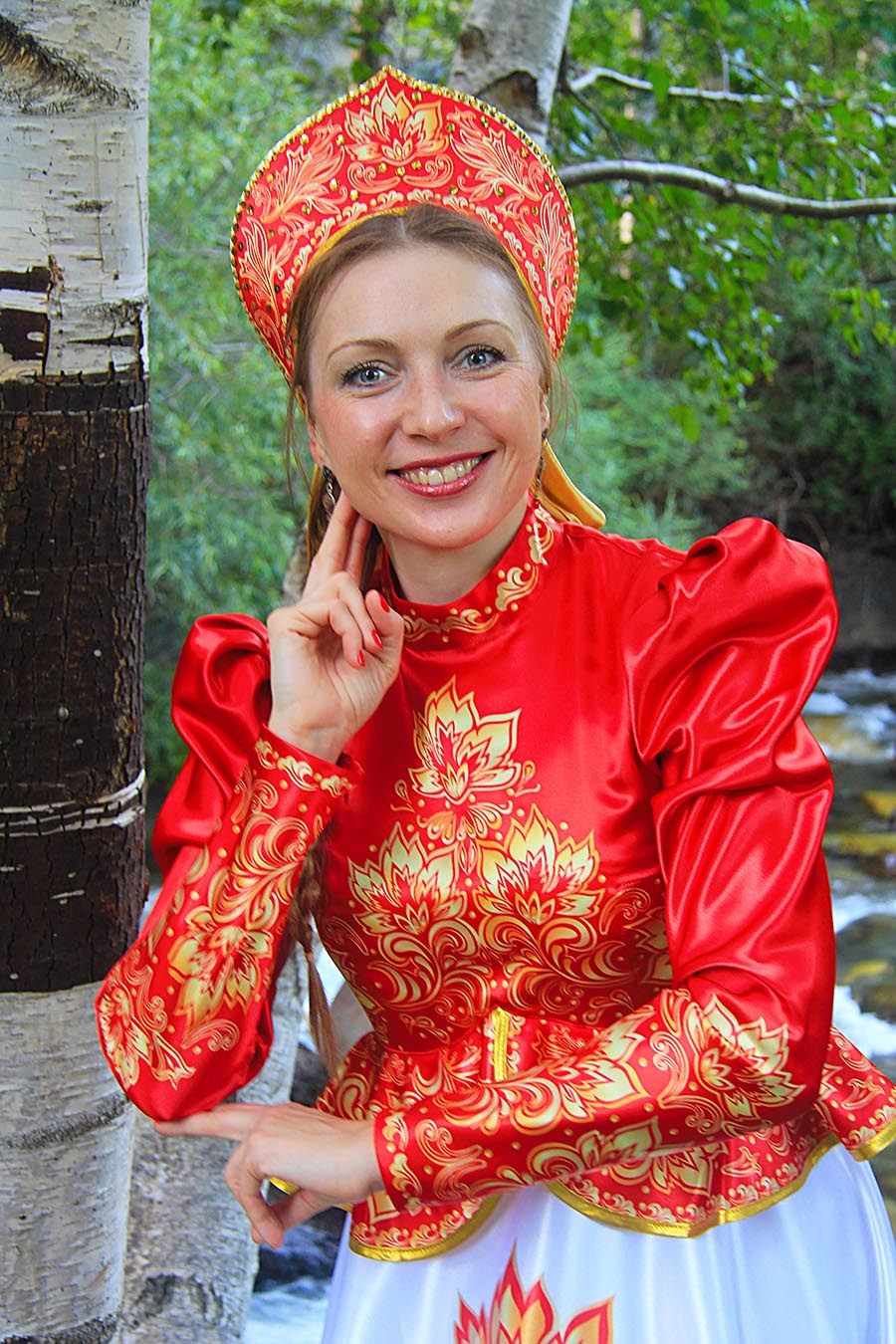 Women in Slavic costumes in Sheffield