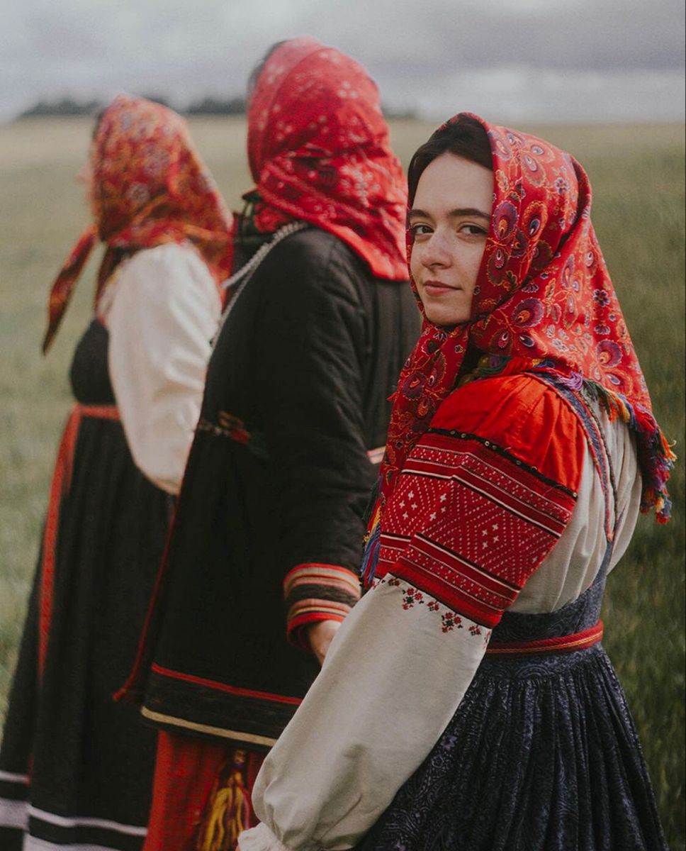 Women in Slavic costumes in Sheffield