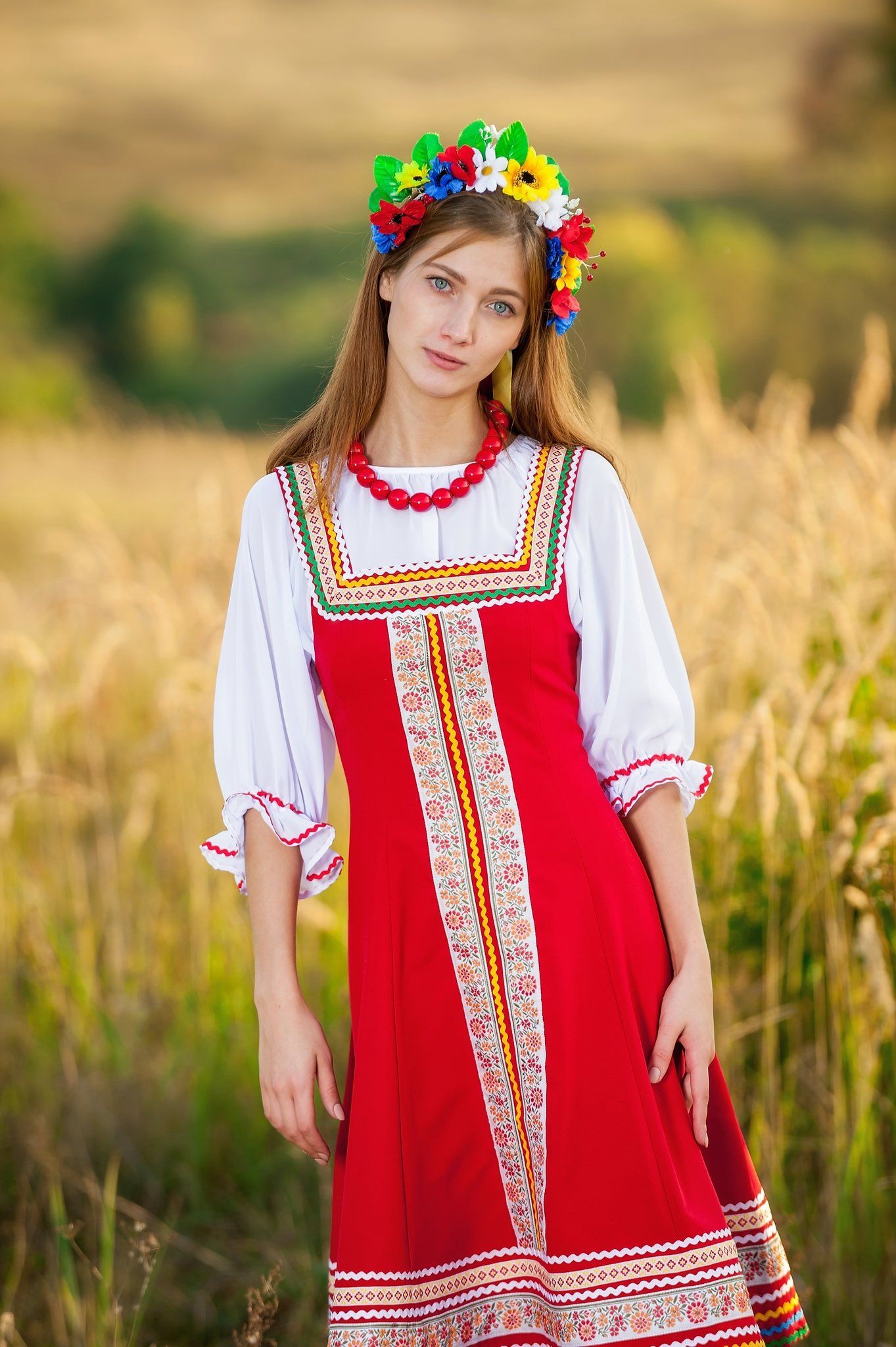 Women in Slavic costumes in Sheffield